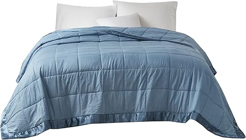 Miniatura 8 de Madison Park Cambria - Manta alternativa de plumón, tratamiento prémium 3M Scotchgard que absorbe la humedad, funda de cama ligera y suave para