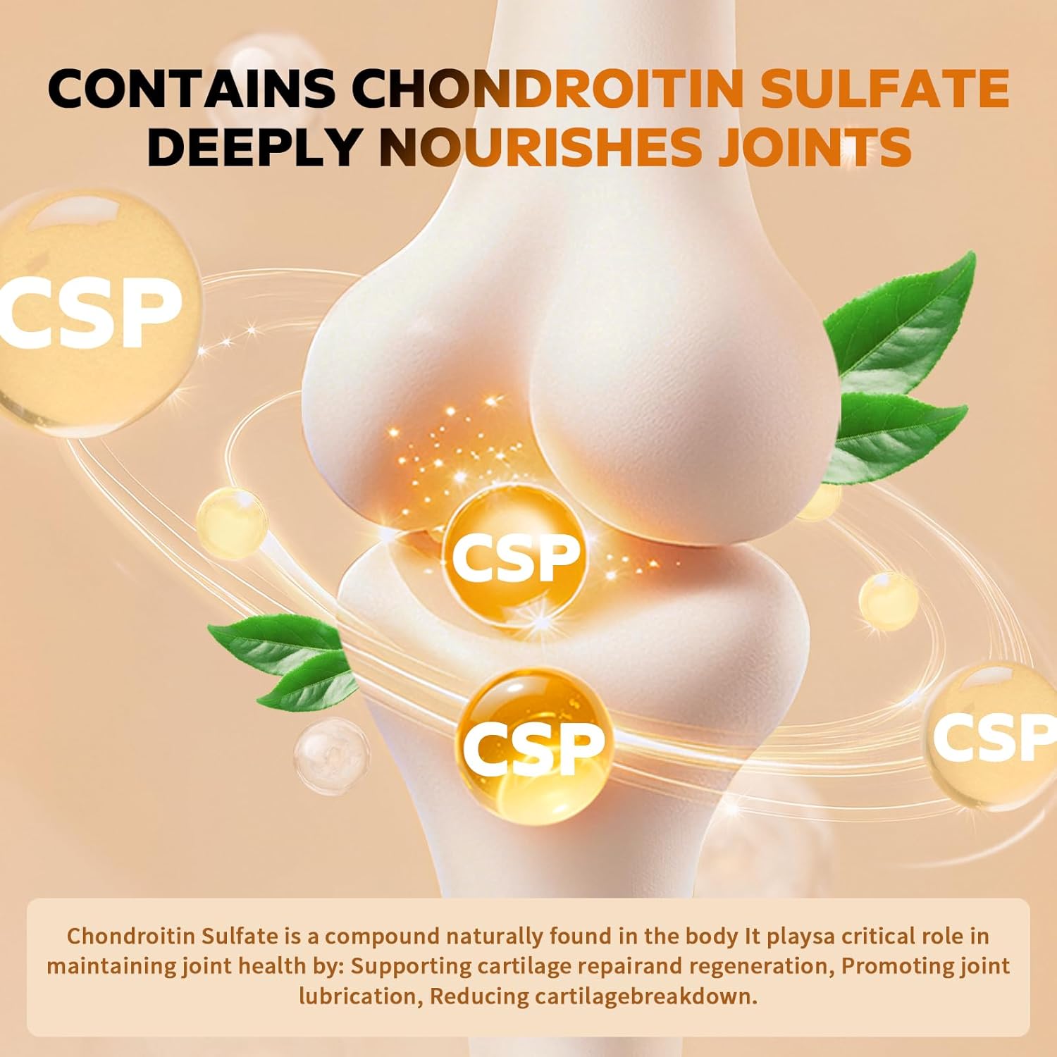 Glucosamine Chondroitin MSM 2100mg- Joint Support Supplement for Women and Men with MSM, Turmeric & Boswellia, for Cartilage, Joint Comfort and Flexibility - 120 Capsules - Image 4