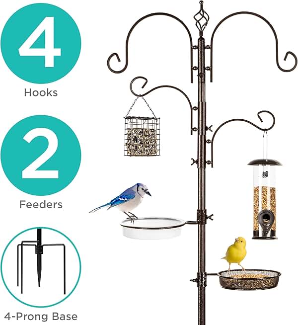 bird feeder pole system