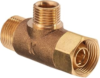 Plumb Pak PP2037LF Add-A-Tee, 3/8" x 3/8" x 1/4", Rough Brass