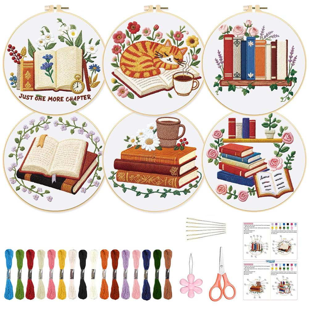 DIY Christmas Embroidery Kit - Snowflake Designs -12