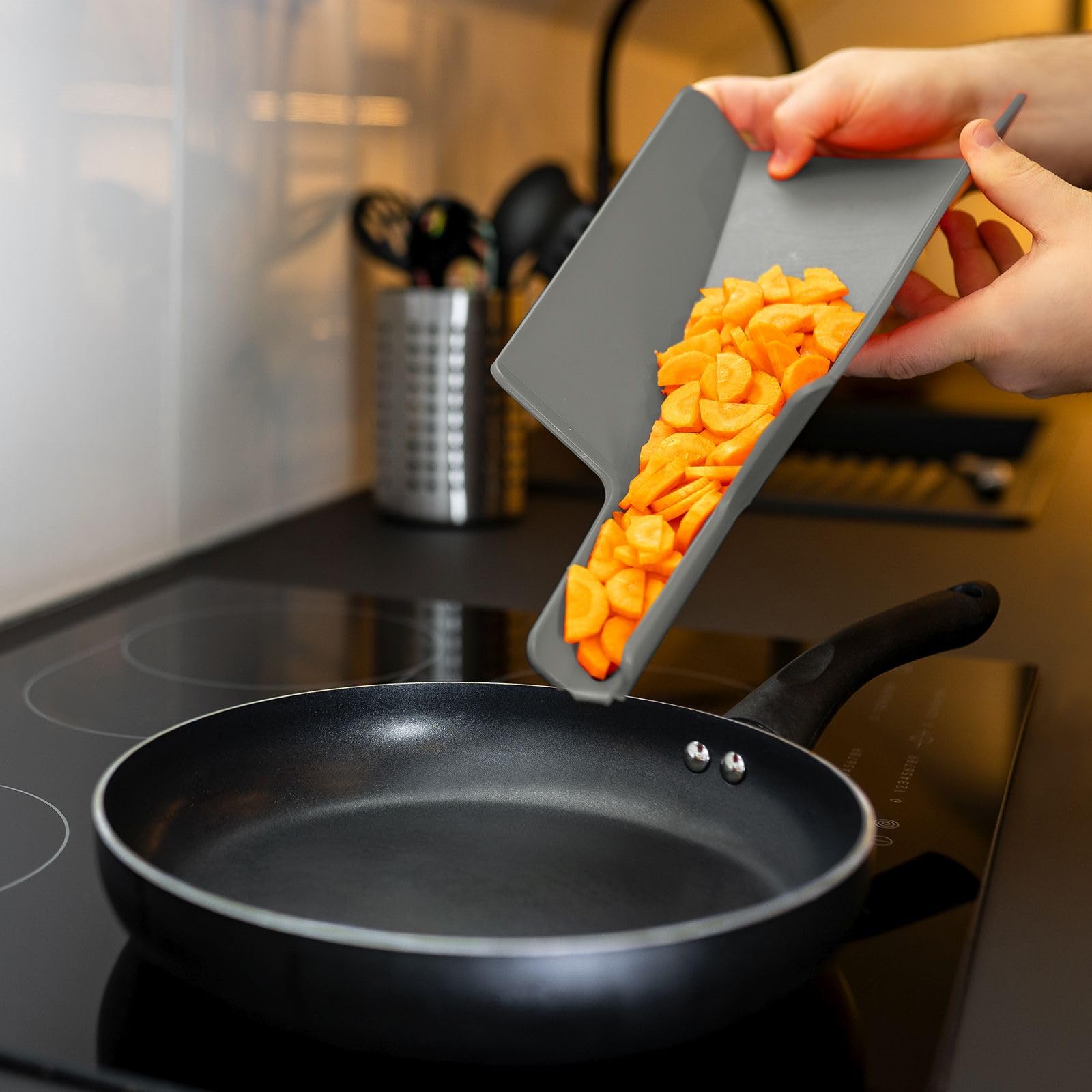 Planches à Découper Pliantes Westmark Flexi - Lot De 2 - Gris - 37x21cm - Lavables Lave-Vaisselle