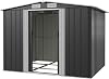 Devoko 8x6ft Metal Garden Shed with Easy Assembly, Large Outdoor Storage Shed, Weatherproof Steel Tool Shed for Garden Tools, Bicycles, Lawn Mowers, Backyard, Patio & Allotment -Black