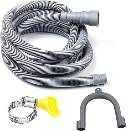 Miniatura 9 de HLMOptimo Manguera de drenaje universal para lavadora de 10 pies, kit de extensión flexible de manguera de drenaje para lavavajillas, manguera