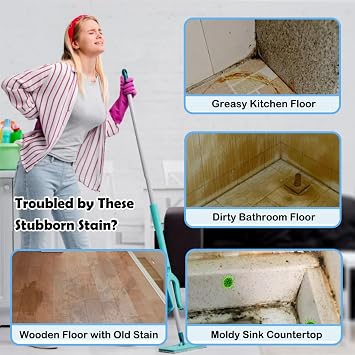 Floor Cleaner Concentrate, Hard Surface Floor Cleaner Spray for Hardwood, Ceramic Tile, Marble, Grout, and Composite Material Surface, Bathroom Cleaning Kit -120ml