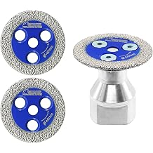 SHDIATOOL Diamond Saw Blade Mini Cutting Disc for Marble Granite Stone Concrete Masonry Angle Grinder 3pcs 40mm