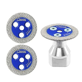 SHDIATOOL Diamond Saw Blade Mini Cutting Disc for Marble Granite Stone Concrete Masonry Angle Grinder 3pcs 40mm