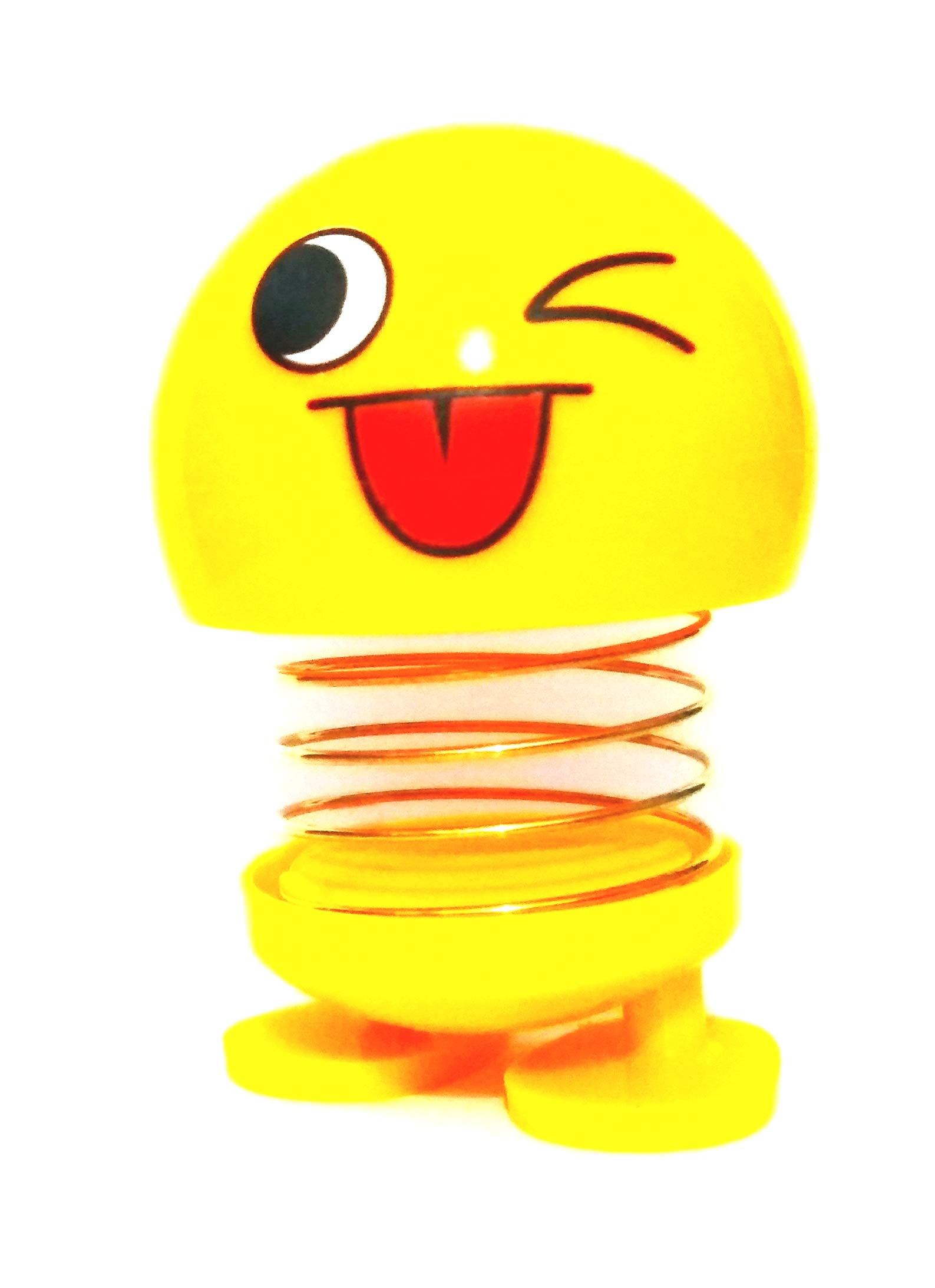 Suzy☺︎ GXYS Emoji Doll Funny face Toy Spring Cool Bobble Head (Pack