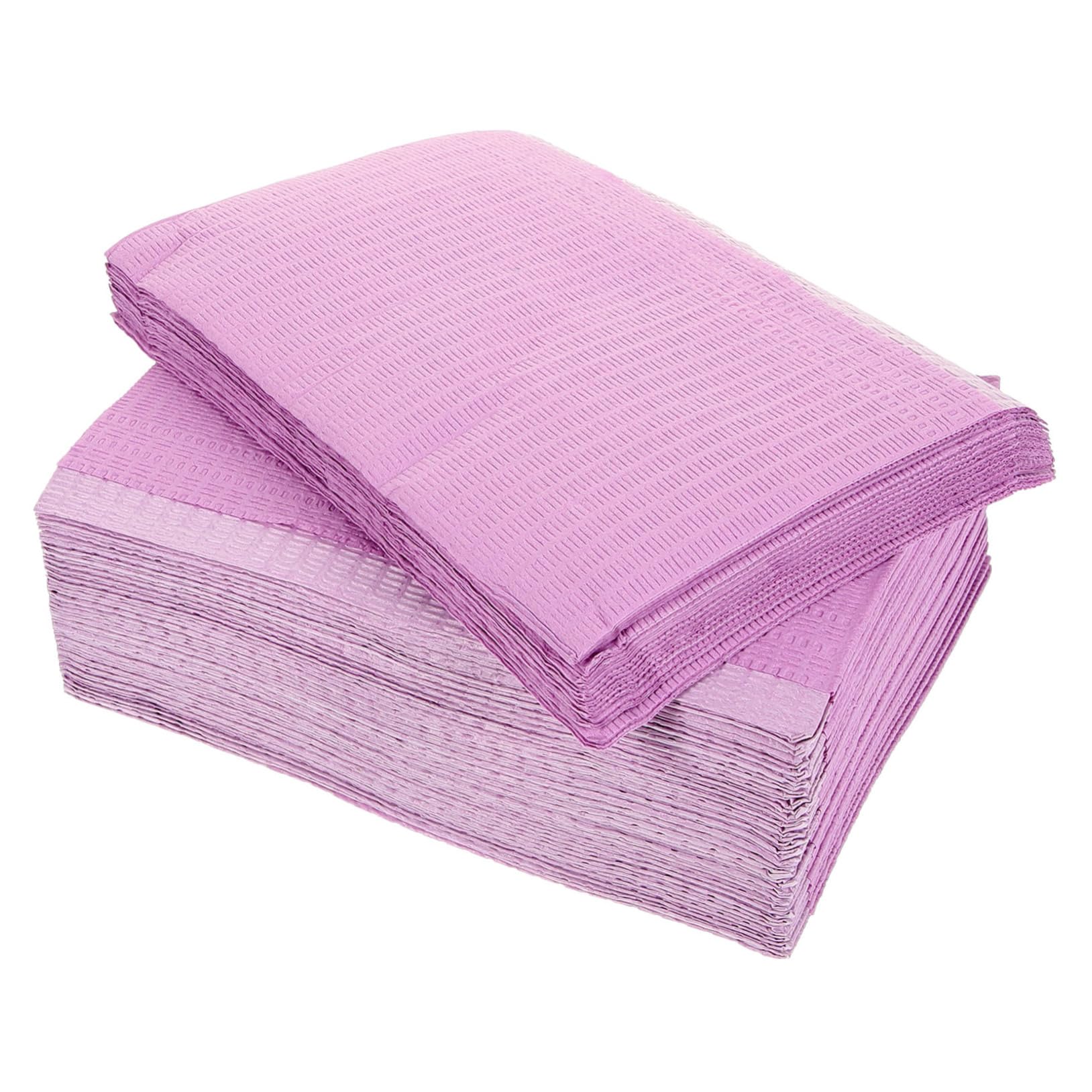 SOLUSTRE Bavoirs Dentaires Jetables Pratiques Usage Unique pour Pourpre en Tissu Non Tissé 125 Usage en Cabinet