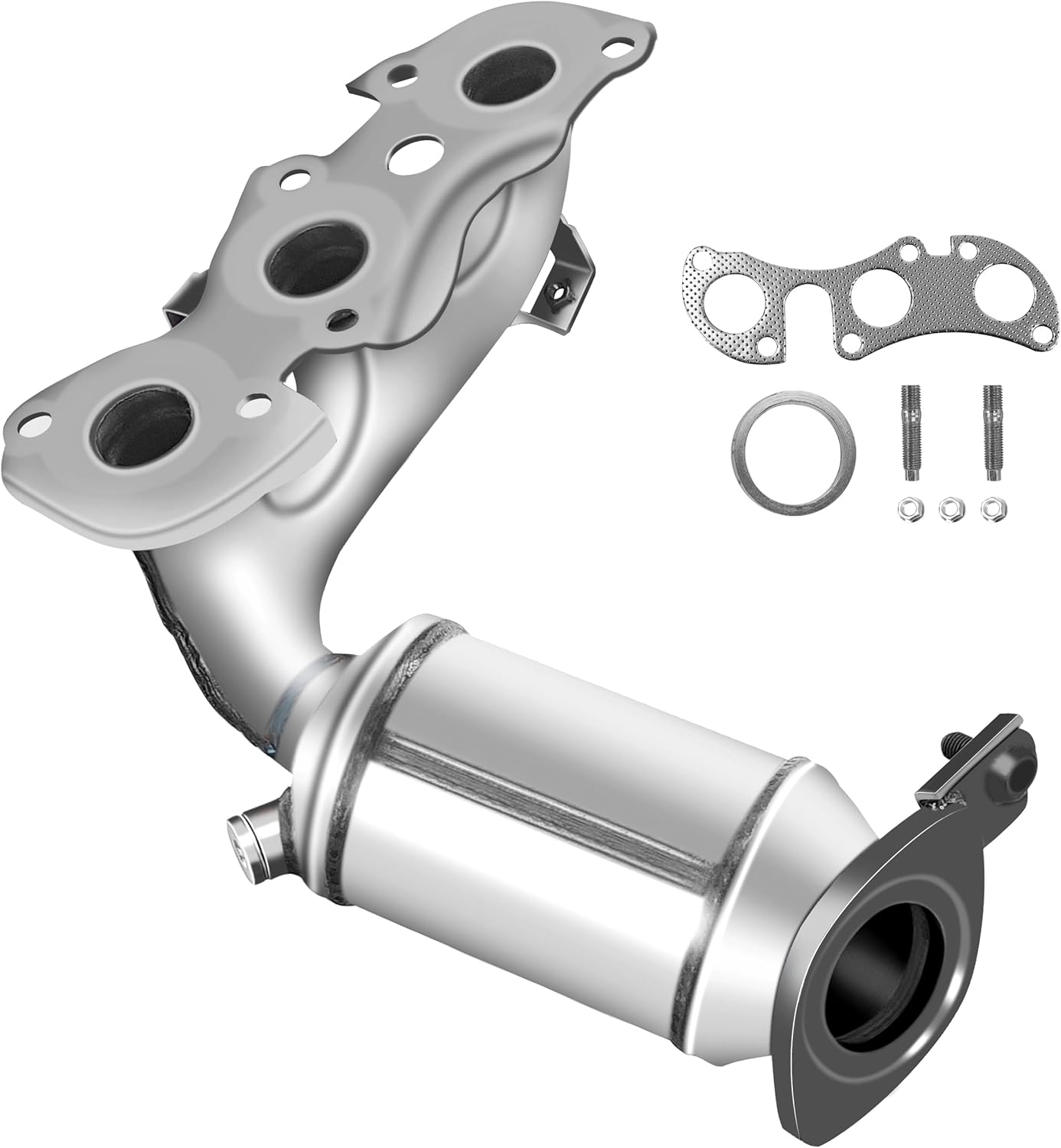 [Front Left]FortunaFlow Exhaust Manifold Catalytic Converter Compatible with Lexus ES300 2002-2003 3.0L,Toyota Camry 2002-2006 3.0L,Reference 16466,641525,674882(EPA Compliant high flow standard)