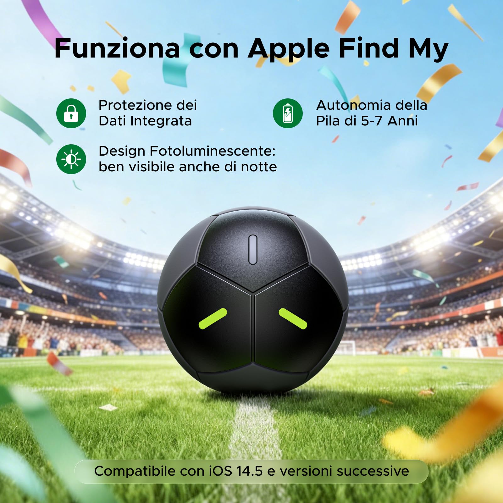 UGREEN FineTrack 2 Smart Finder 110dB Localizzatore IP68 Bluetooth Tracker per Chiavi Bagaglio