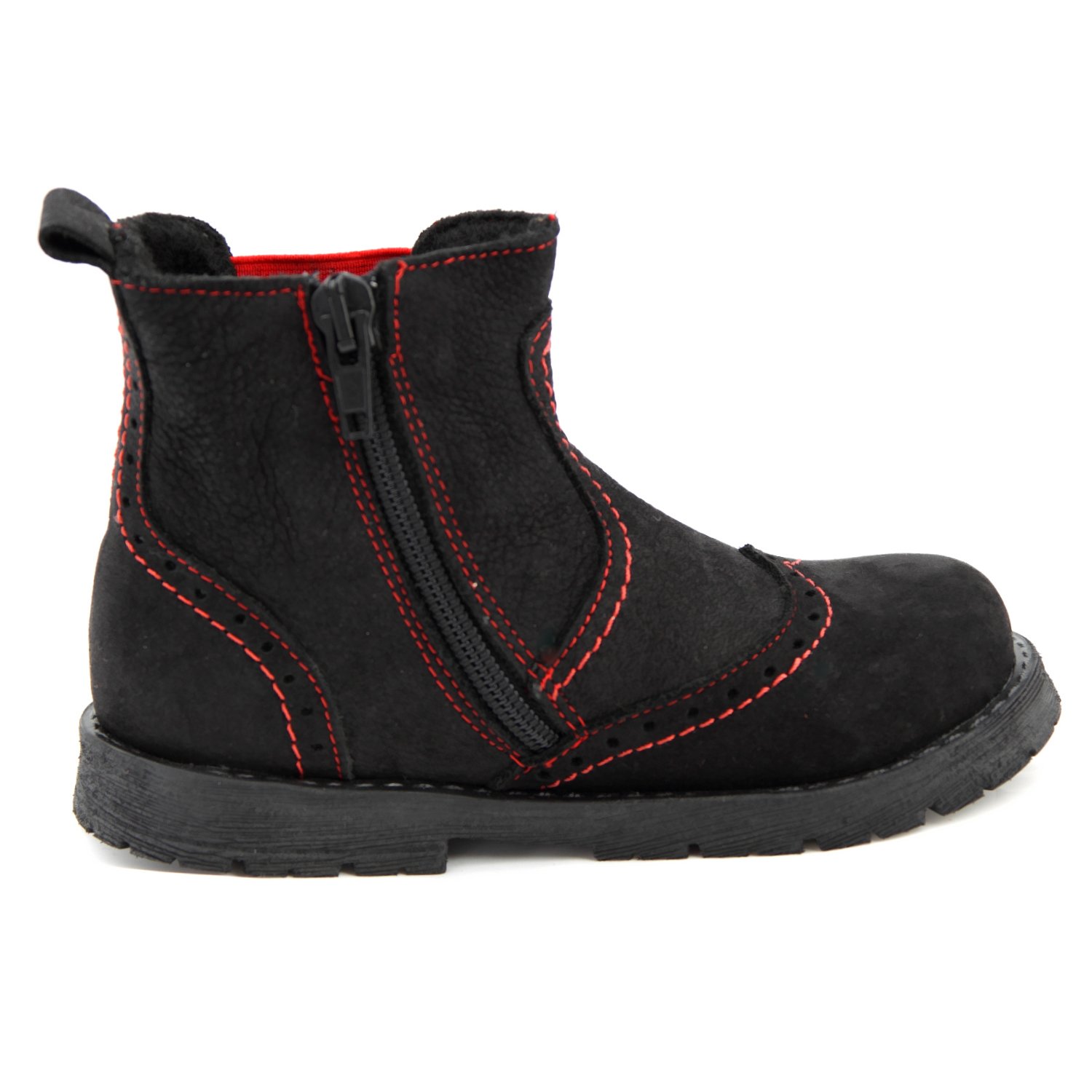 Buty niemowlęce buty dziecięce buty dziewczęce czarne buty model Emel 1967-10 ręcznie robione (22)