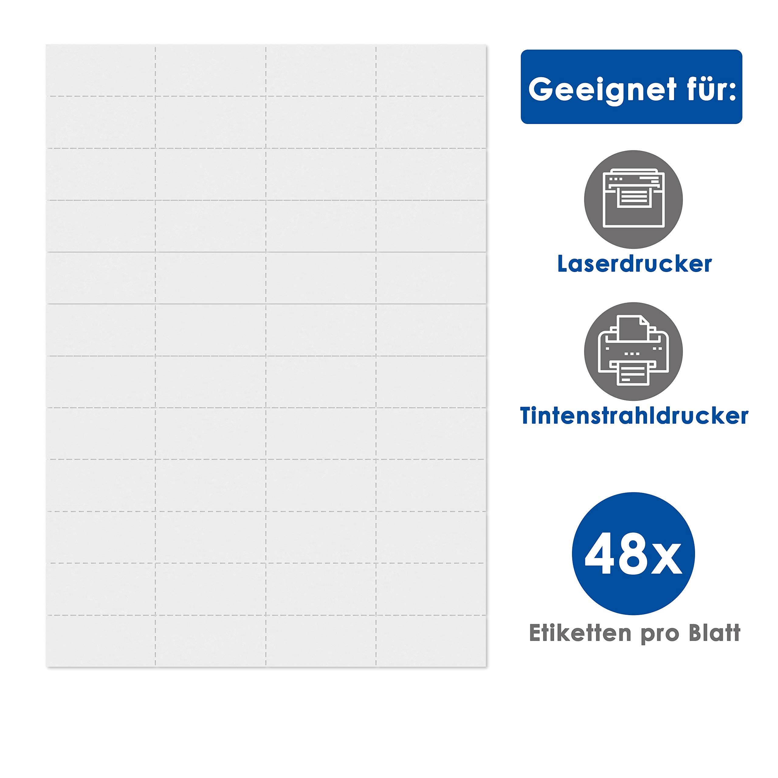 mashpaper Kopierpapier perforiert DIN A4 Karton weiß 48 Abschnitte 500 Blatt je Packung