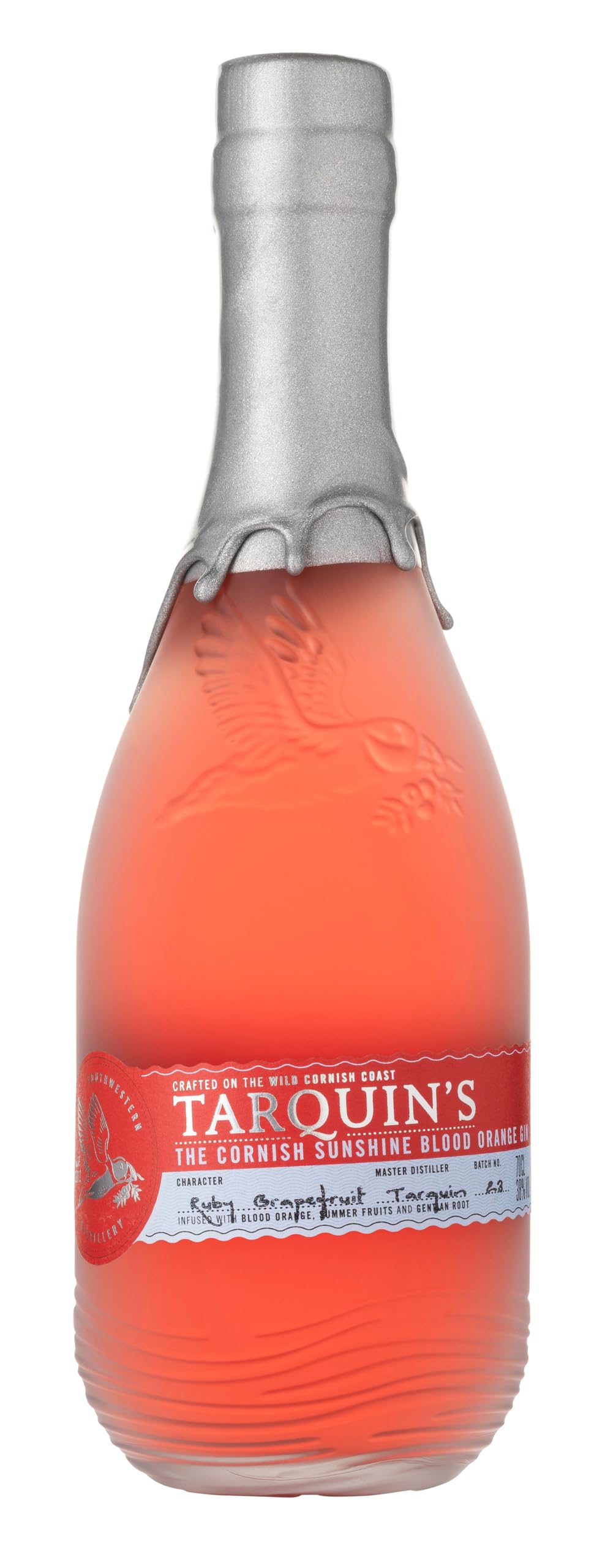 Tarquin’s Blood Orange Gin | A Glass of Cornish Sunshine | Infused with Blood Orange & Summer Fruits | Crafted on the Wild Cornish Coast | Aperitivo | Sunshine Spritz | 38% vol | 70cl