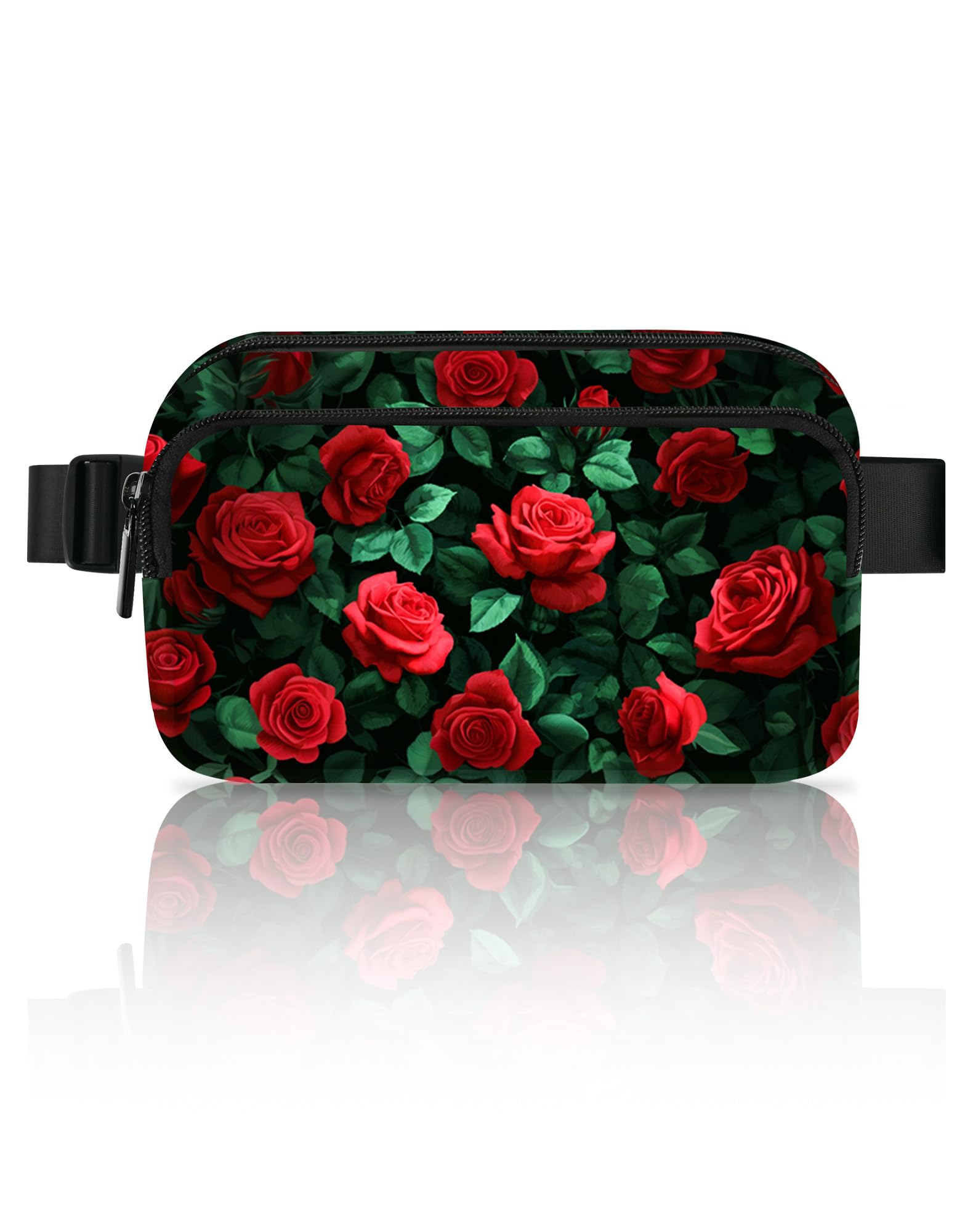 Rose Fanny Pack for Women Belt Bag Fashion Everywhere Waist Pouch Lightweight Crossbody B…