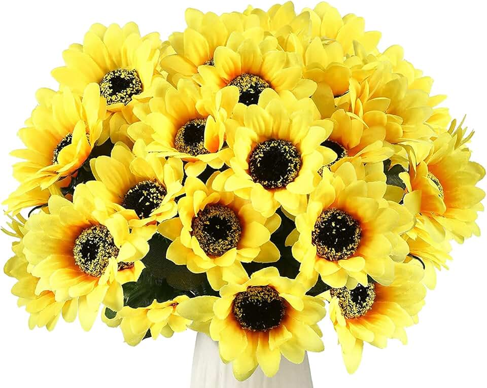 Tournesols Artificiels Amazon.com: artificial sunflowers