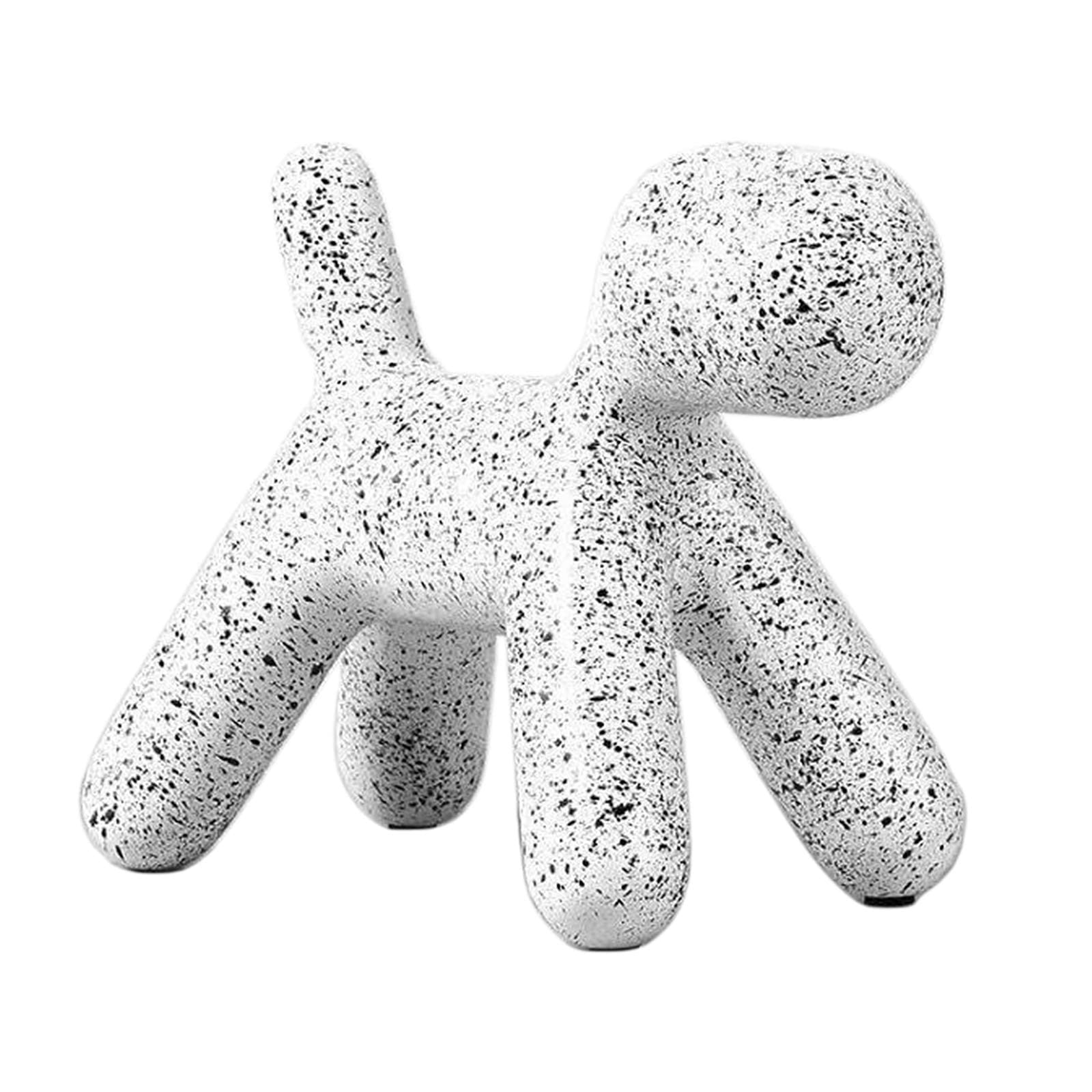 Tubayia Escultura de globo de perro salvaje, figura decorativa, decoración para dormitorio (Spotted)