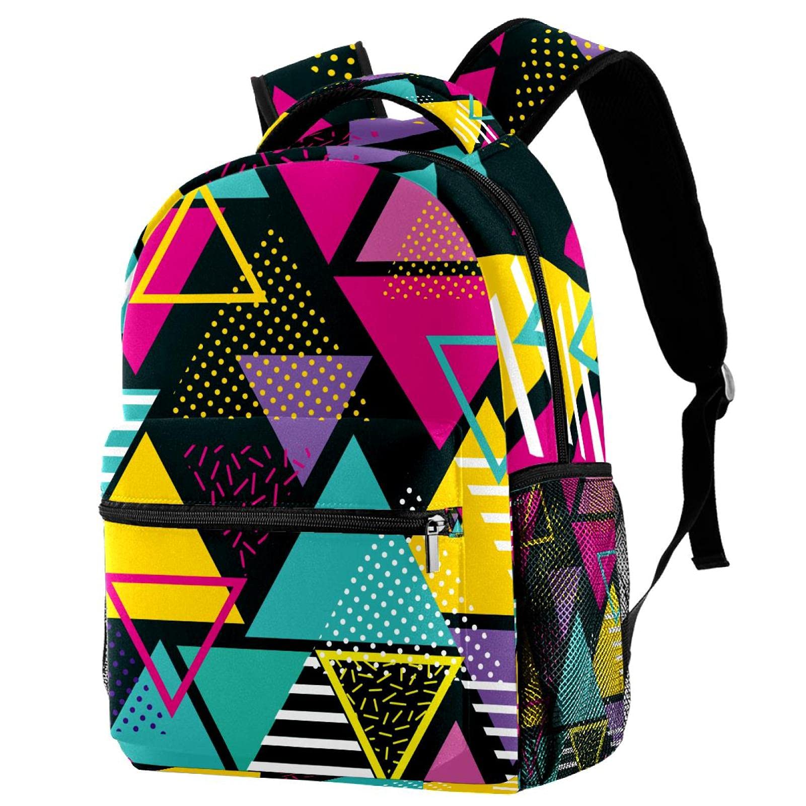 Sac à dos de voyage campus géométrique avec porte-bouteille - 7