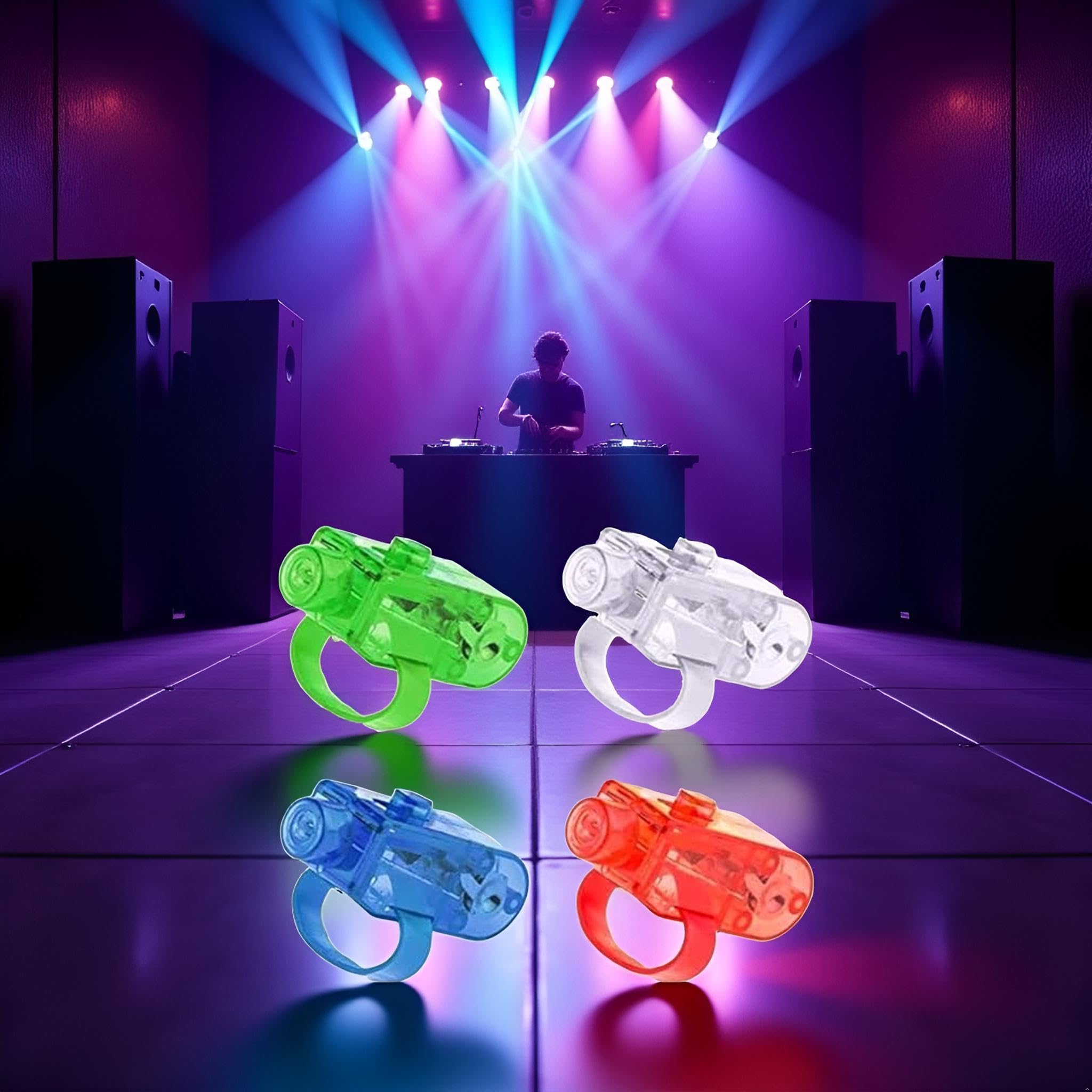 DPWOUM 4Pcs LED Party Finger Lights - Image 2