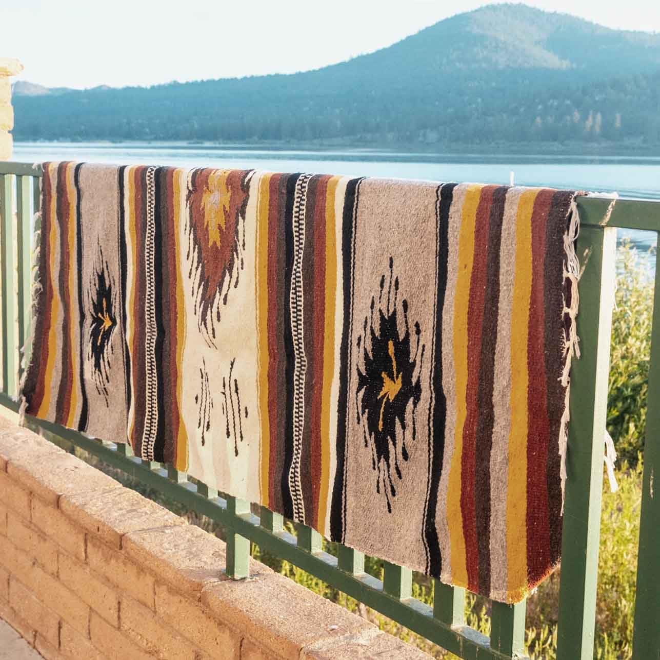 Mexican Throw Blanket | Cabin/Southwest Diamond Blanket - Oaxacan Blanket Mexican Home Decor (XL) - Image 4