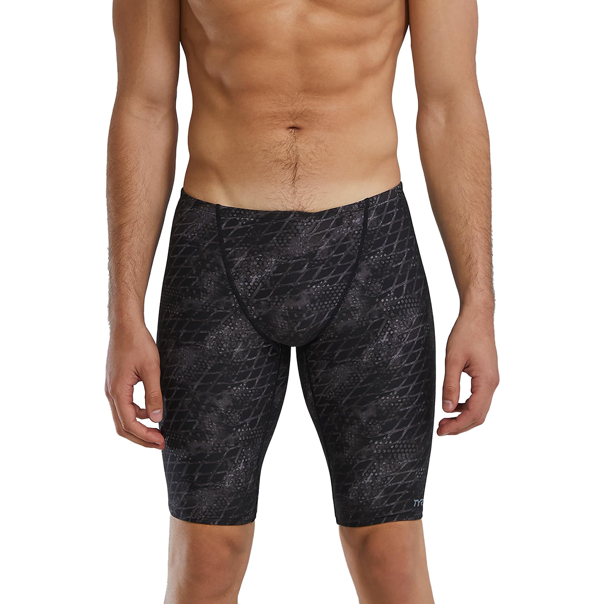 TYR mens Etch Durafast Elite Swim Briefs 30 Black/Steel
