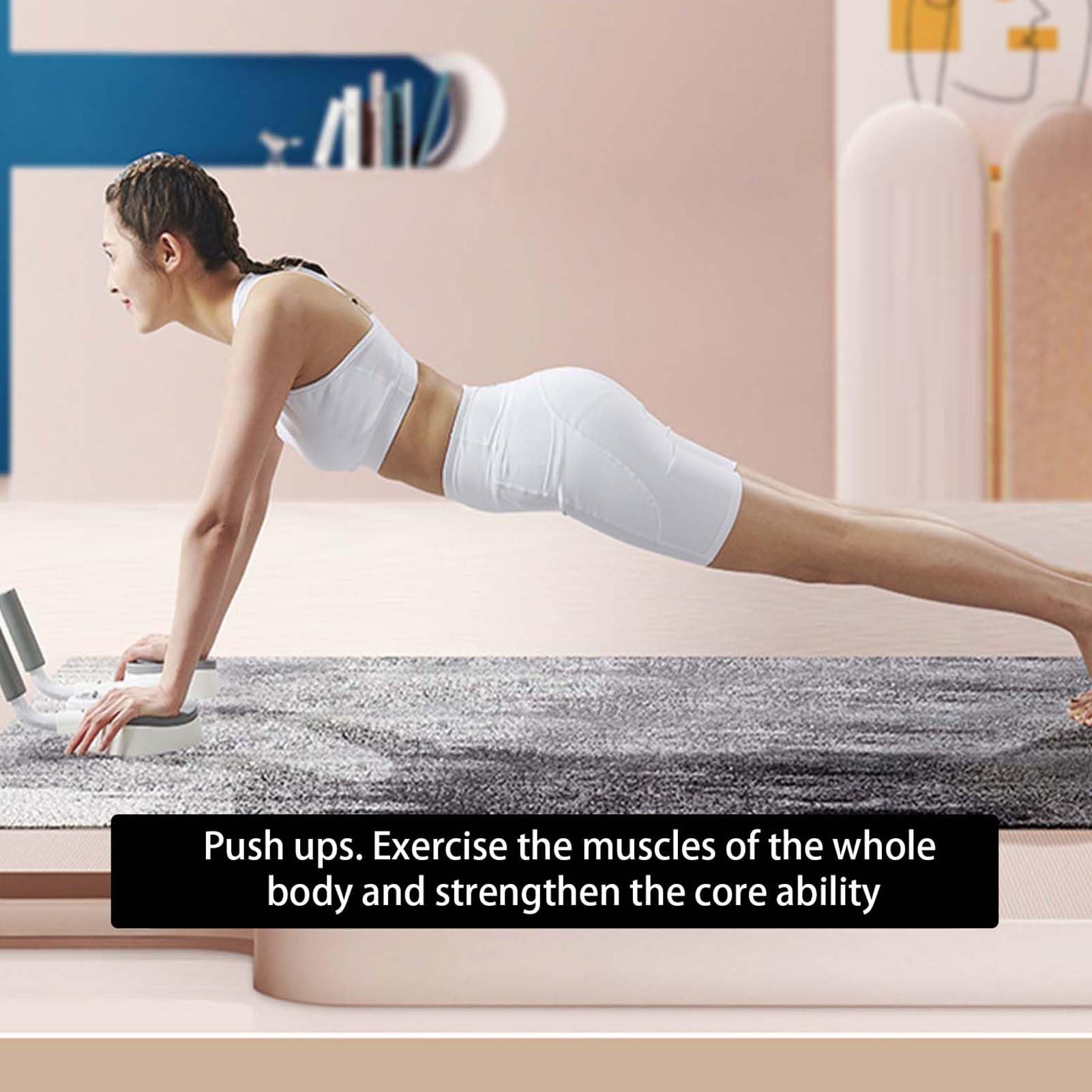 Amazon | プランク腹筋フィットネス機器、タイマー付きプランク腹筋