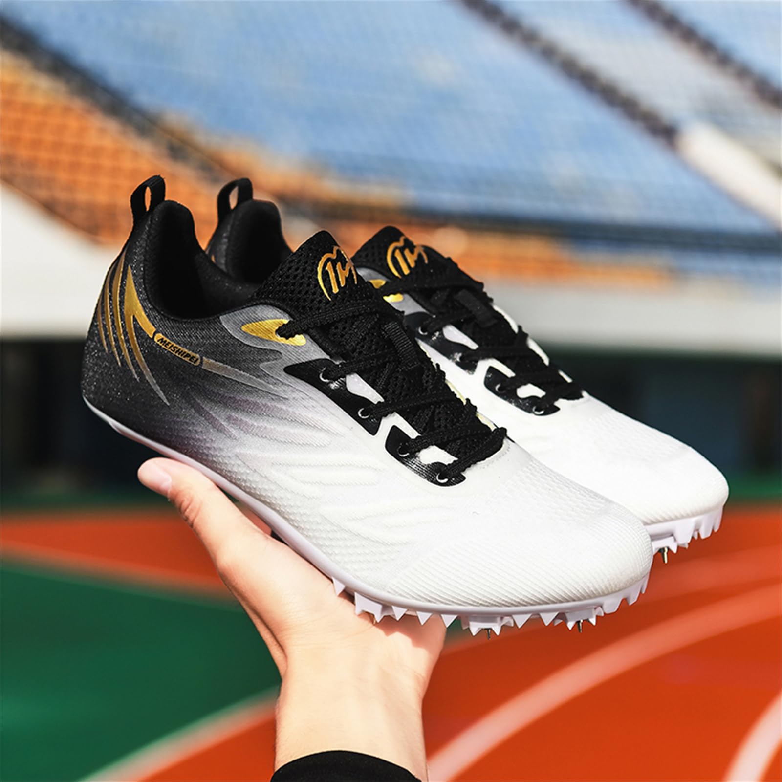 Chaussures D'athlétisme Hommes Femmes Course sur Piste Saut Baskets Enfants Garçons Et Filles Chaussures De Sport À Pointes