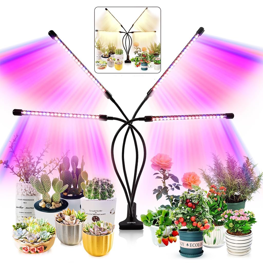Grow Light for Indoor Plants - Upgraded Version 80 LED Lamps with Full Spectrum & Red Blue Spectrum-picture-30