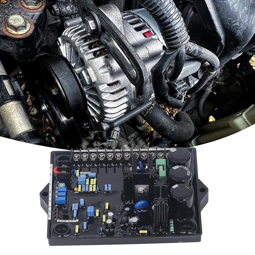 Regulador de voltaje del generador automático AVR R180 para generadores sin escobillas con para pmg, voltaje de entrada de 180-530 V, controlado por PID para funcionamiento en paralelo, carcasa de