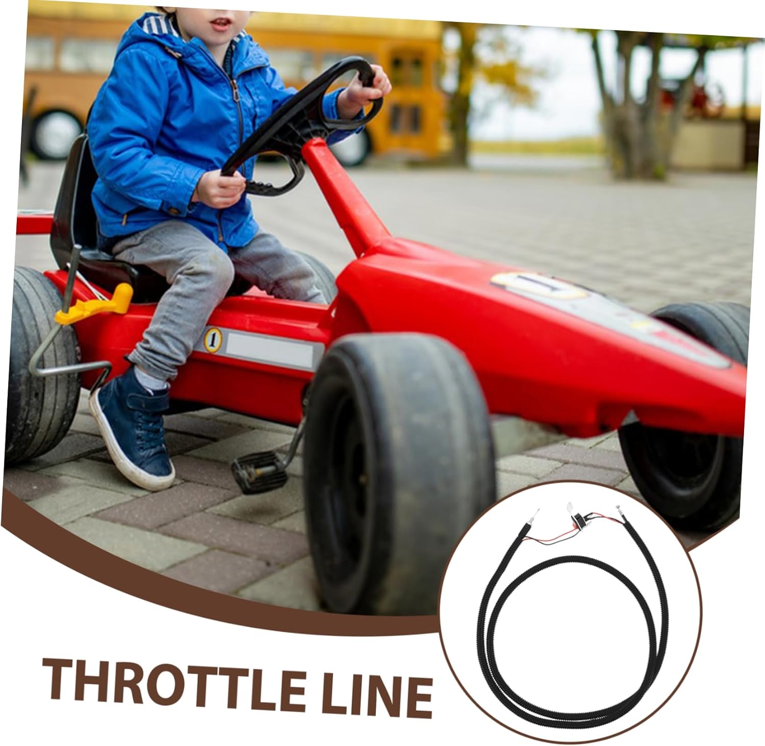 GLEAVI Throttle Cable Replacement Part Construction for Smooth Control Essential Accessory for Mini Dirt and Off- Karts