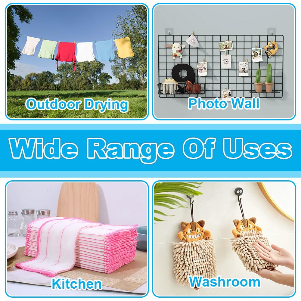 Set 15 Clip Appendi Asciugamano In Metallo - Multicolore Per Cucina E Bagno - Foto 7