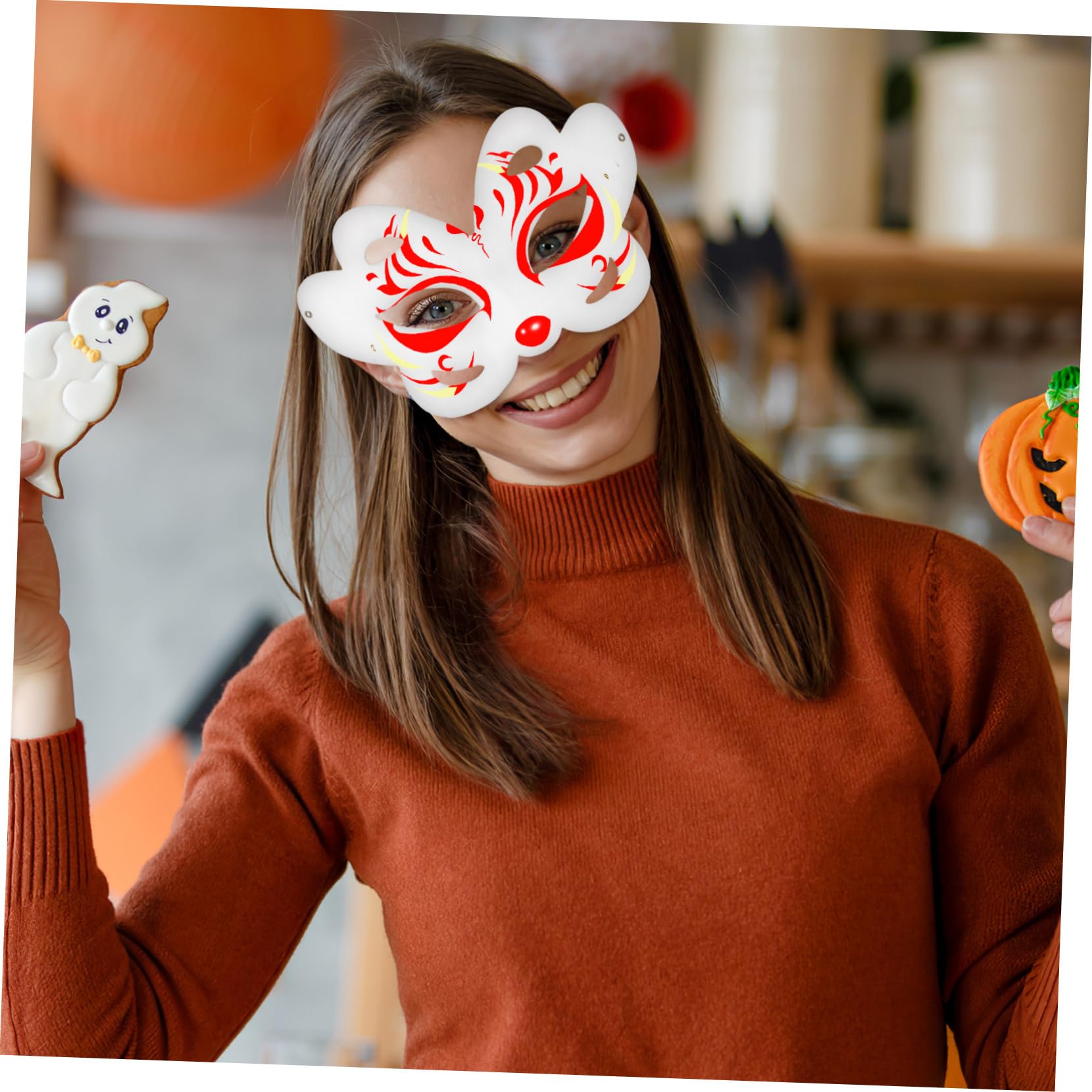 20 Pezzi Maschere Masquerade in Leggera per Maschere Te Bianche Colorare per Cosplay e per DIY e Accessorio Fotografico