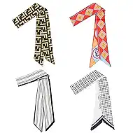 Purse Scarf for Women, Multifunctional Skinny Scarf for Bags Hair Neck Fashion Accessories