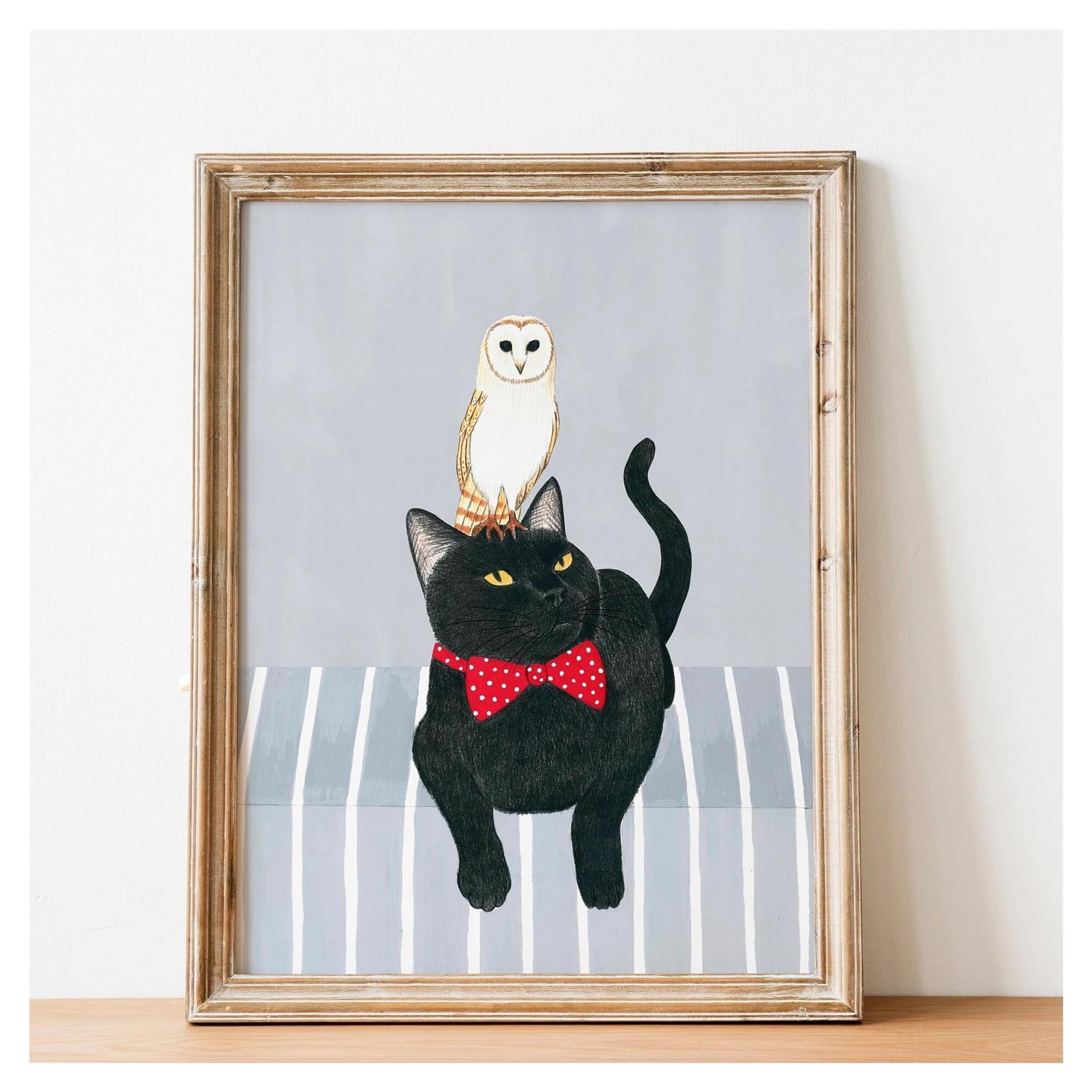 Affiche chat rigolo XENITE pour transformer l'ambiance d'une chambre d'enfant ou salon