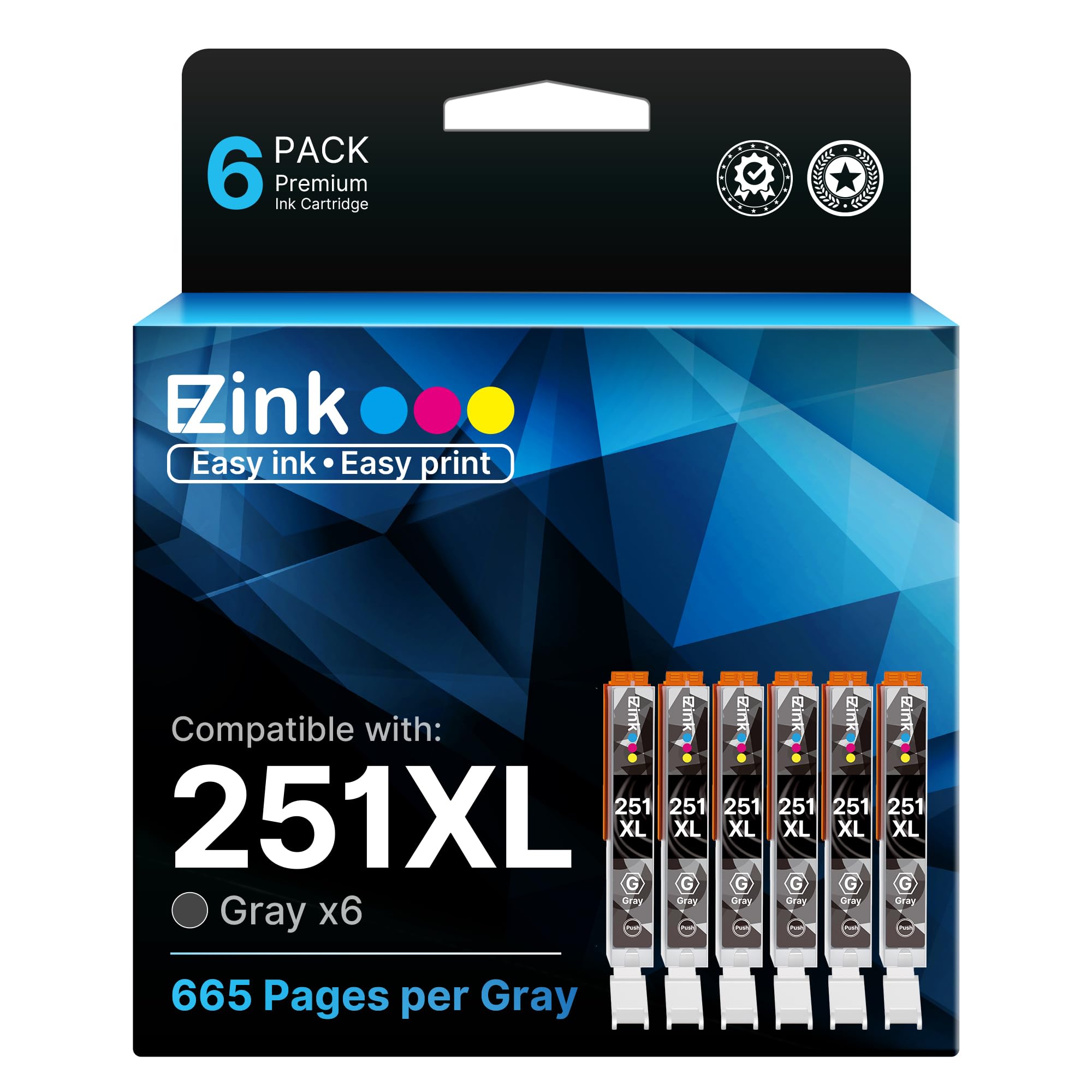 Canon・純正・互換 使用済みカートリッジ【20個セット】 Amazon.co.jp: E-Z Ink 互換インクカートリッジ Canon CLI-251XL CLI
