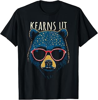 Kearns Utah USA Cool Bear Wearing Sunglasses Design T-Shirt