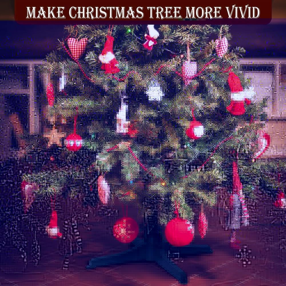 Soporte eléctrico para árbol de Navidad, base giratoria de 360° para árboles de hasta 7.5 pies y 80 libras, soporte ajustable para árbol de Navidad artificial para decoración de árbol de Navidad