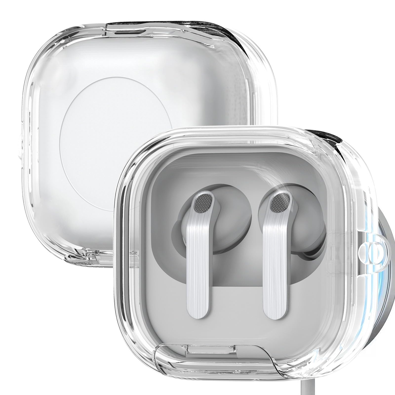 Coque Galaxy Buds 4 Pro silicone rouge évite chutes avec béquille - 5