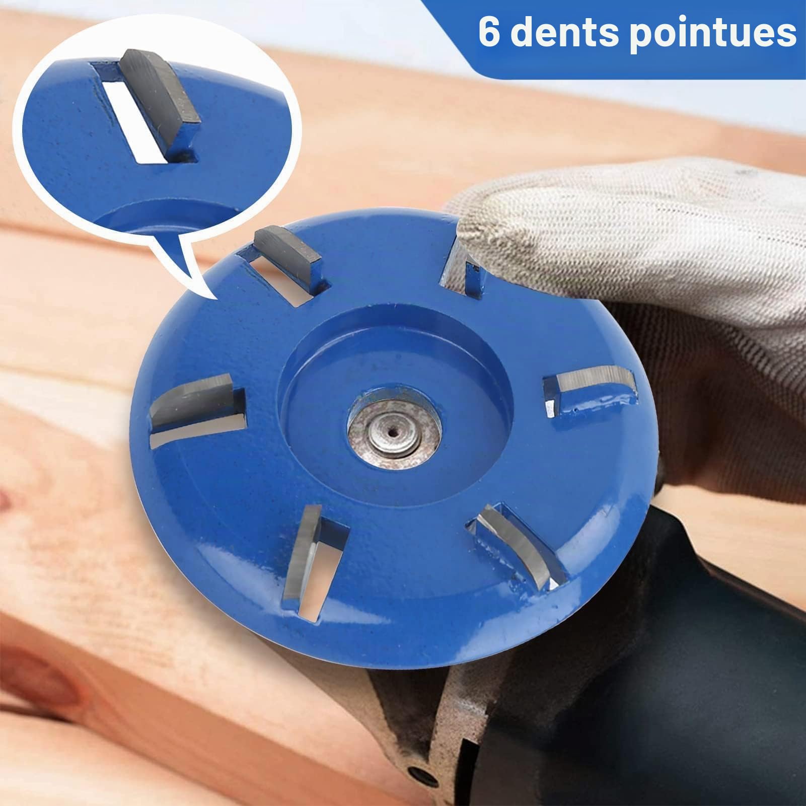 Disque de coupe de bois,Disque De Sculpture Sur Bois,Disques Sculpture Boiss, Meule de Disques de Sculpture sur Boiss,disquess de sculpture sur 6 dents tronçonneuse fraise outils pour meuleuse d'angle