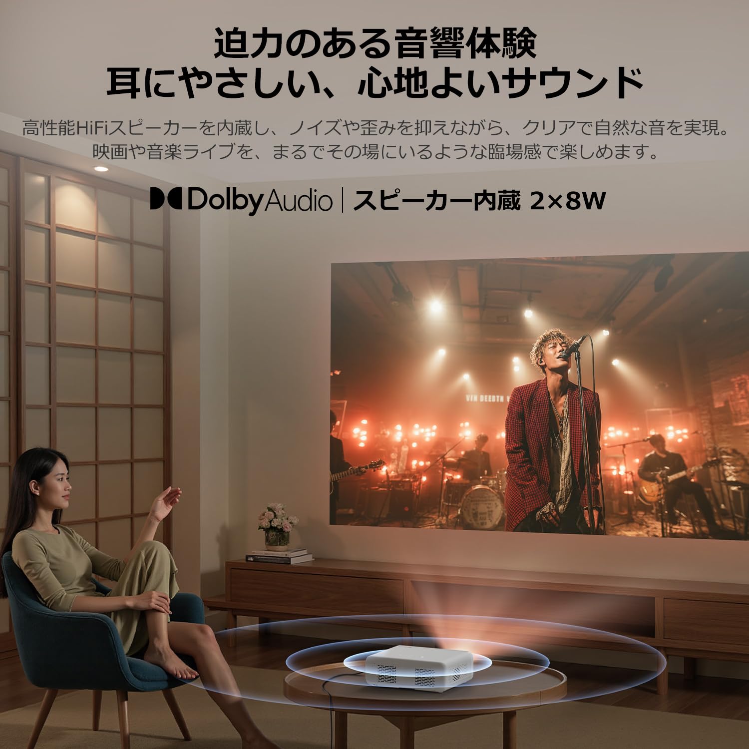 Amazon.co.jp: Aurzen プロジェクター EAZZE D1 本体＋高さ調整