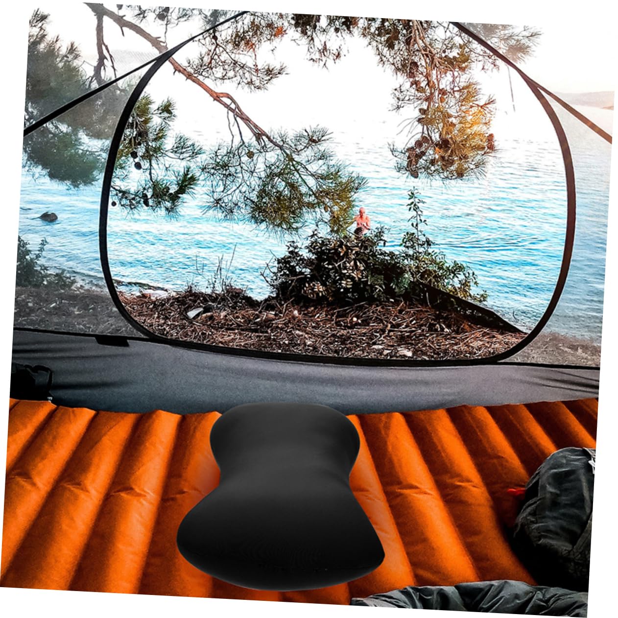 Sosoport 4pièces Oreiller De Voyage Portable Mousse Coussin De Soutien pour Cou pour Bureau Et Camping Confort Optimal Voiture