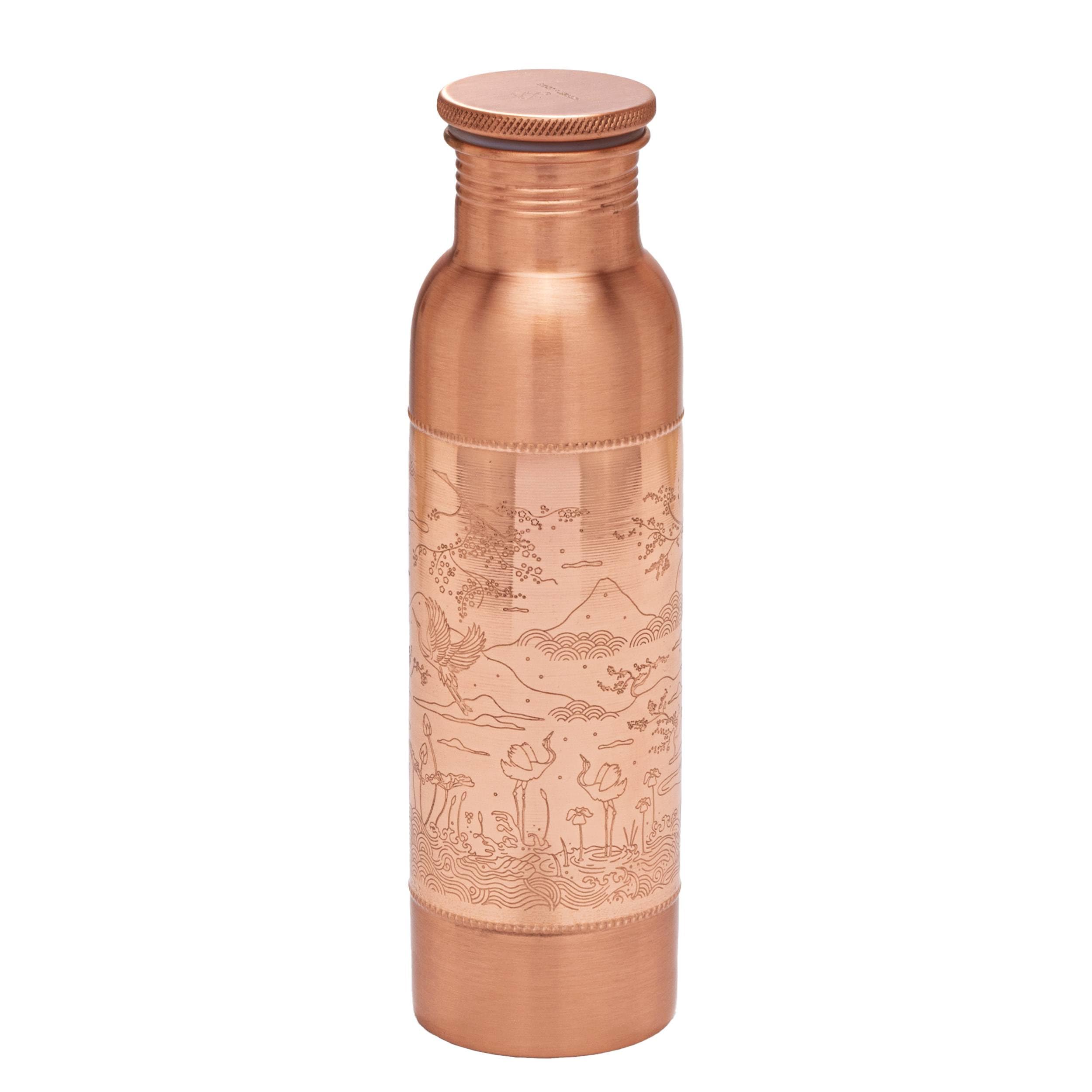 Bouteille en cuivre ayurvédique pour eau portable au bureau 900ml