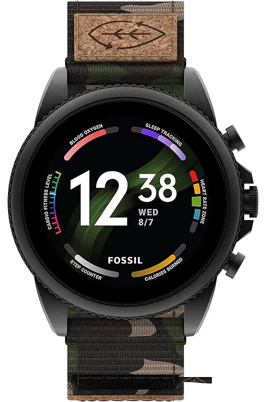 Fossil Gen 6 44mm Men’s Smartwatch with Alexa, Fitness, Sleep, GPS, Speaker, Music, Notifications