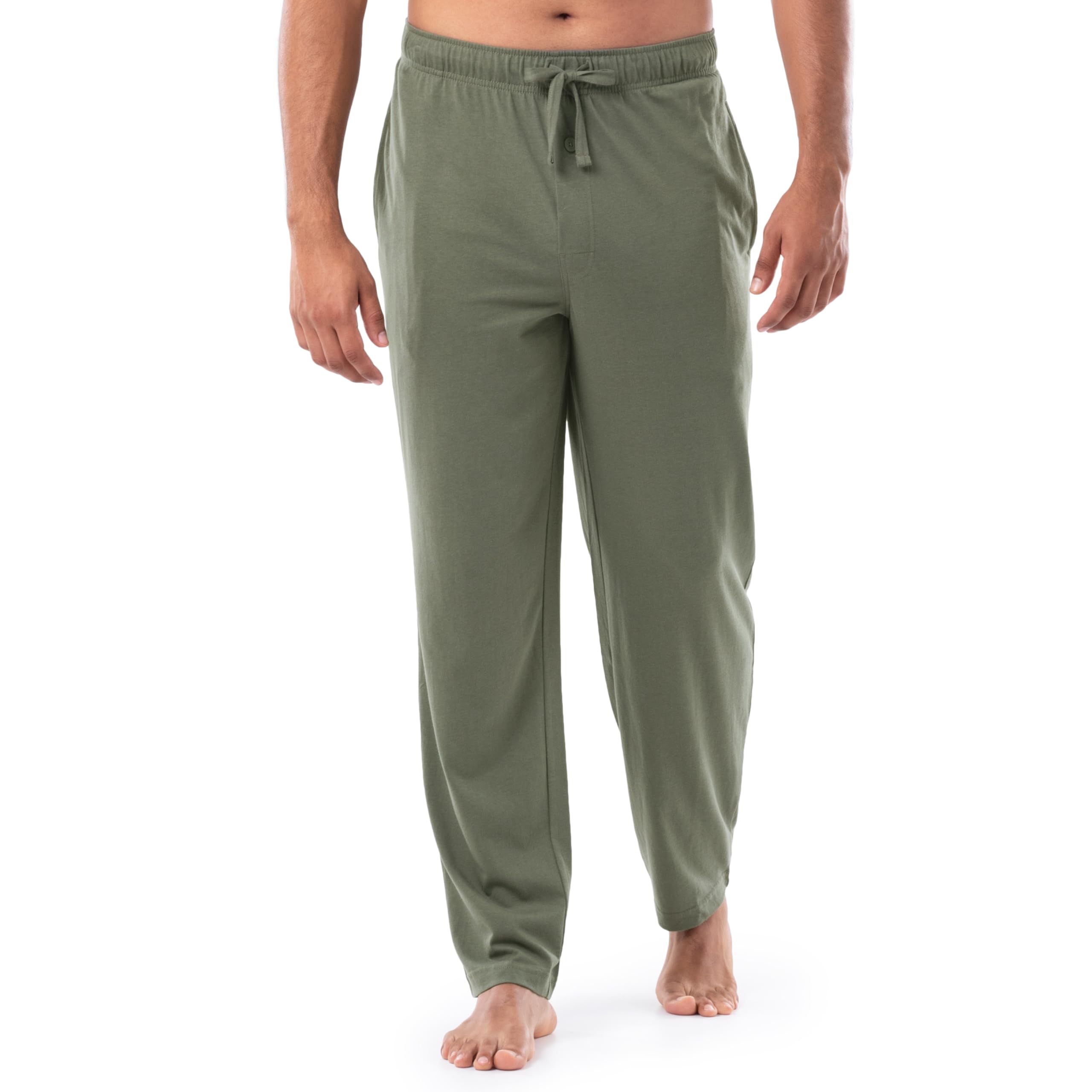Fruit of the Loom Men's Extended Sizes Jersey Knit Sleep Pajama Lounge Pant (1 & 2 Packs)