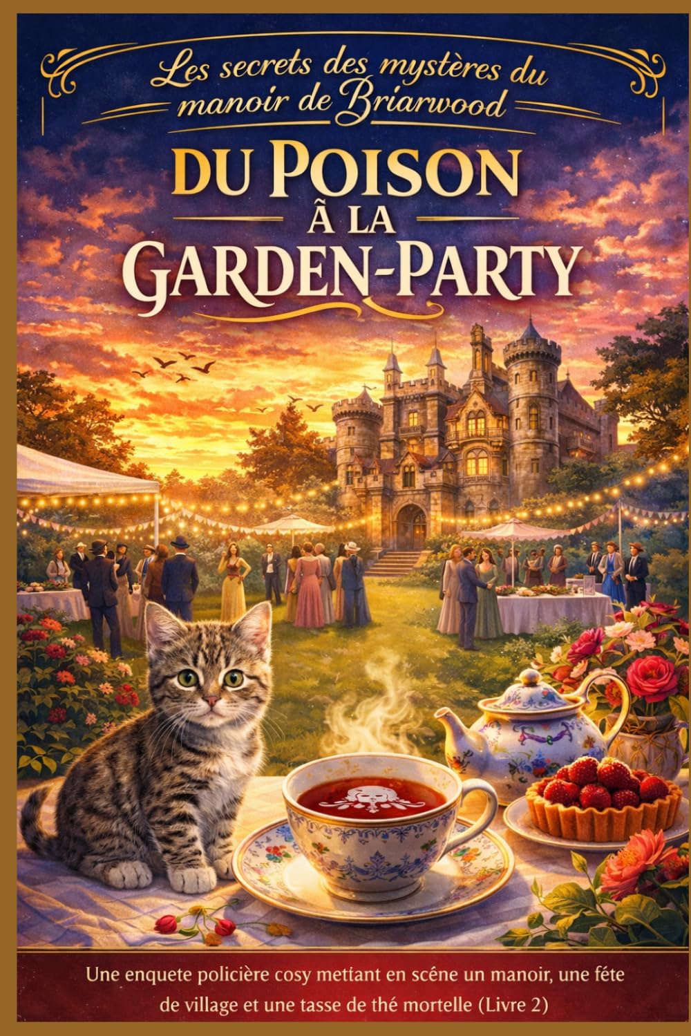 DU POISON À LA GARDEN-PARTY: Une enquête policière cosy mettant en scène un manoir, une fête de village et une tasse de thé mortelle (Livre 2) (Les secrets des mystères du manoir de Briarwood)