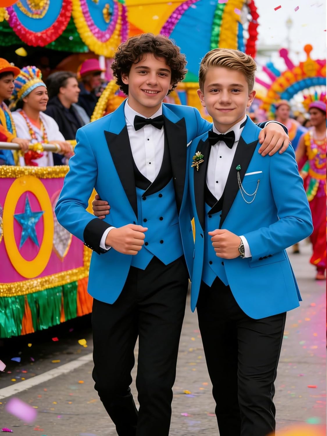 Boys Suit Formal Tuxedo Suits for Boys Wedding Ring Bear Outfit 3 Pieces Kids Tuxedo Blazer Vest Pants