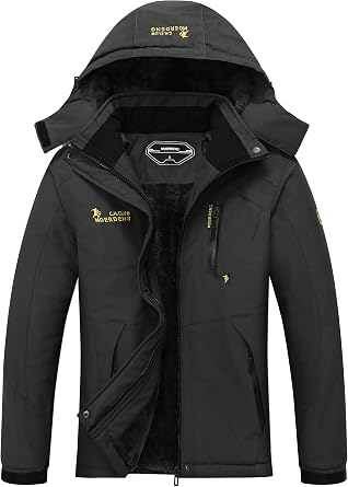 MOERDENG Womens Waterproof Ski Jacket Warm Winter Snow Coat Mountain Windbreaker Hooded Raincoat Jacket