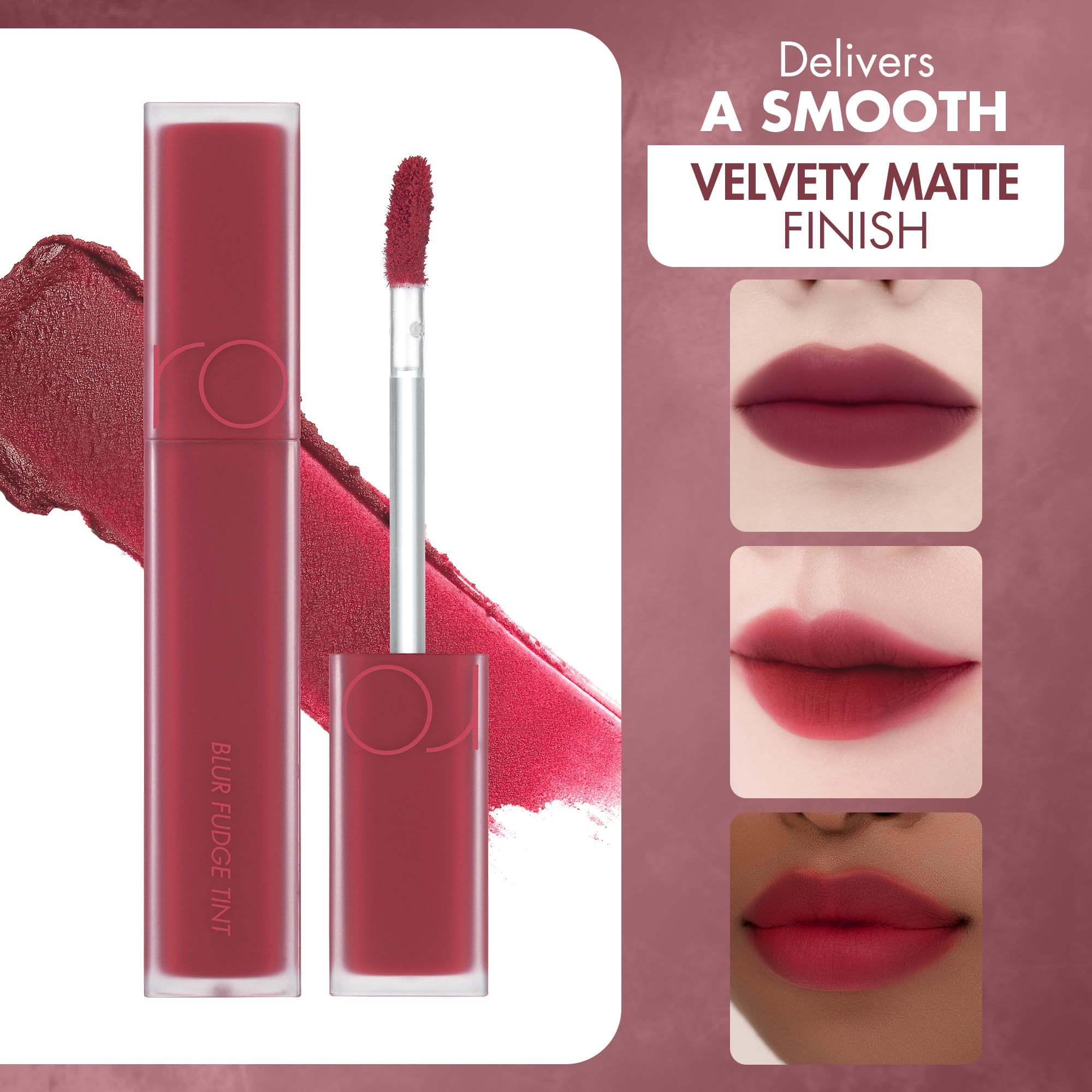 リップグロス rom&nd BLUR FUDGE TINT (08 CURRENT JAM) Amazon.com : rom&nd BLUR FUDGE TINT 08 Currant Jam | Velvety Matte