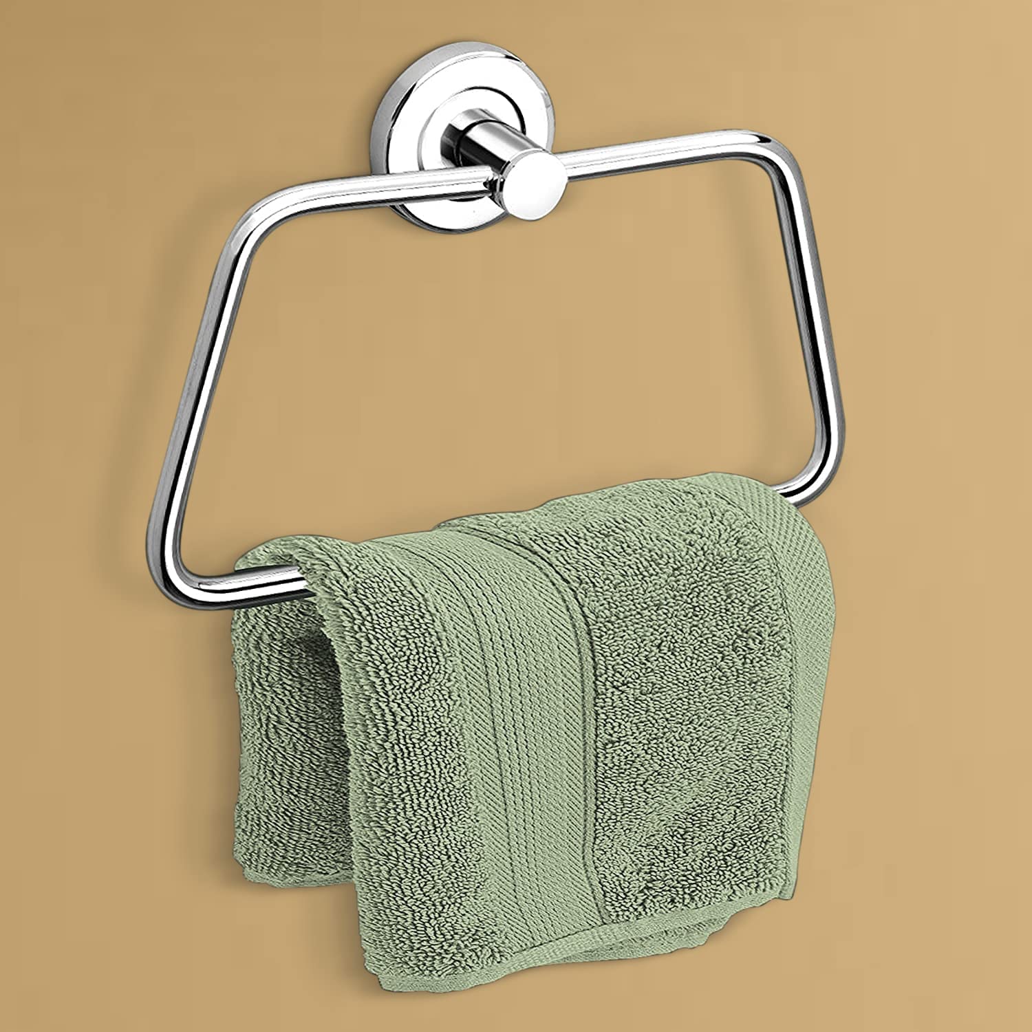 Primax Stainless Steel Towel Ring for Bathroom/Wash Basin/Napkin-Towel Hanger/Bathroom Accessories (Chrome-Rectangle) (B0BQVPSFGZ) Amazon Price History, Amazon Price Tracker