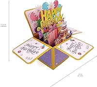 Vista 18 de Tarjeta de cumpleaños número 18 – Tarjeta de cumpleaños encantadora para niñas que cumplen 18 años – Ideal para hijas, nietas y sobrinas